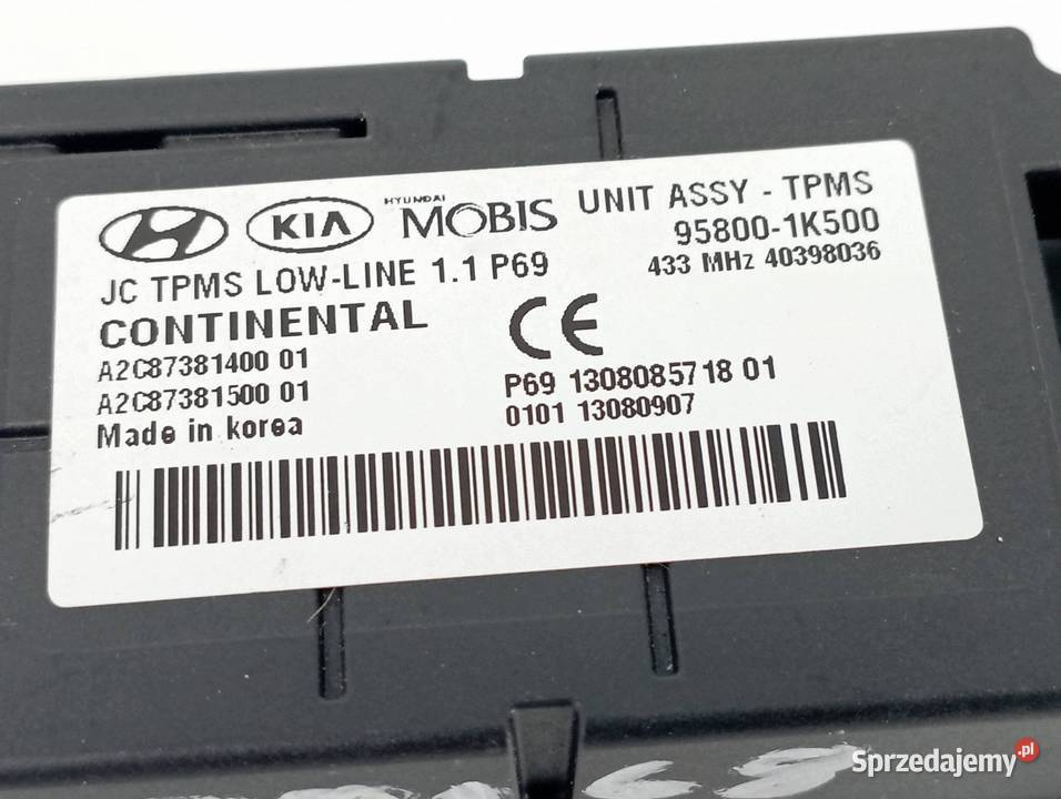 MODUŁ TPMS CIŚNIENIA W OPONACH 958001K500 sprzedam