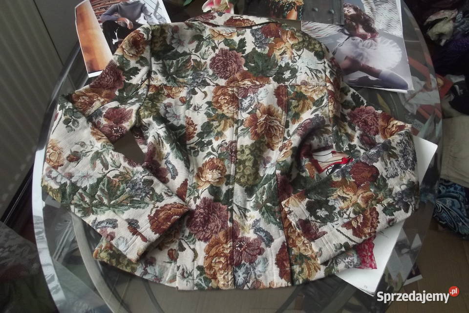 Marynarkażakiet RESERVED gobelinowa kwiaty r40 Kwiatki Piekary Śląskie sprzedam