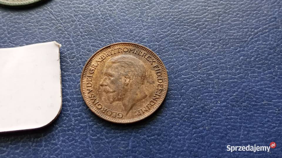 Stare monety 1 farthing 1932 Anglia 2 podkarpackie Lesko