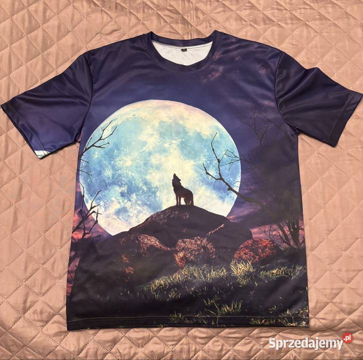 Koszulka z wilkiem Tshirt z nadrukiem wilk mazowieckie Warszawa