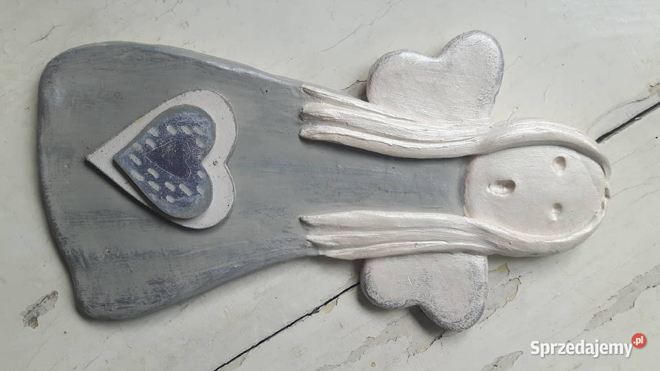 Aniołek ceramiczny ręcznie wykonany