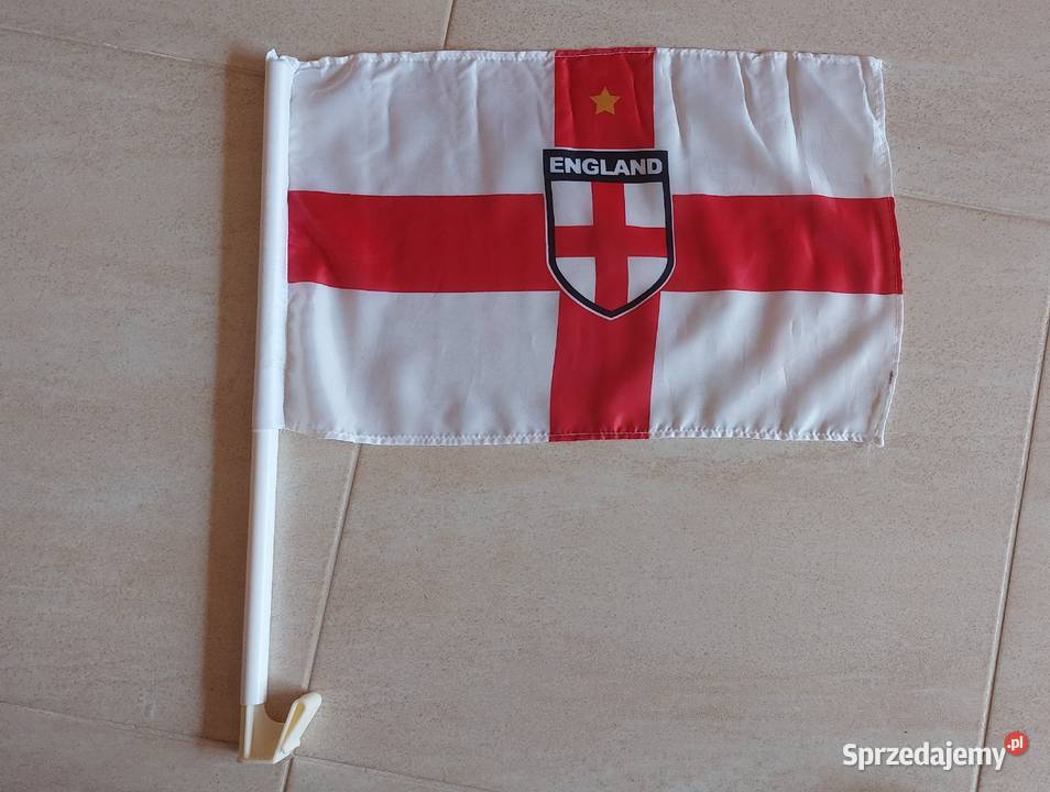 Flagi reprezentacji Anglii z zaczepem na szybę