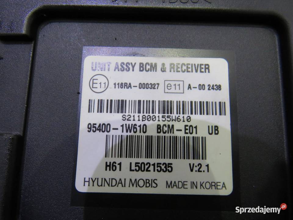 MODUŁ STEROWNIK BCM RIO III 14 16V 954001W610 osobowe sprzedam