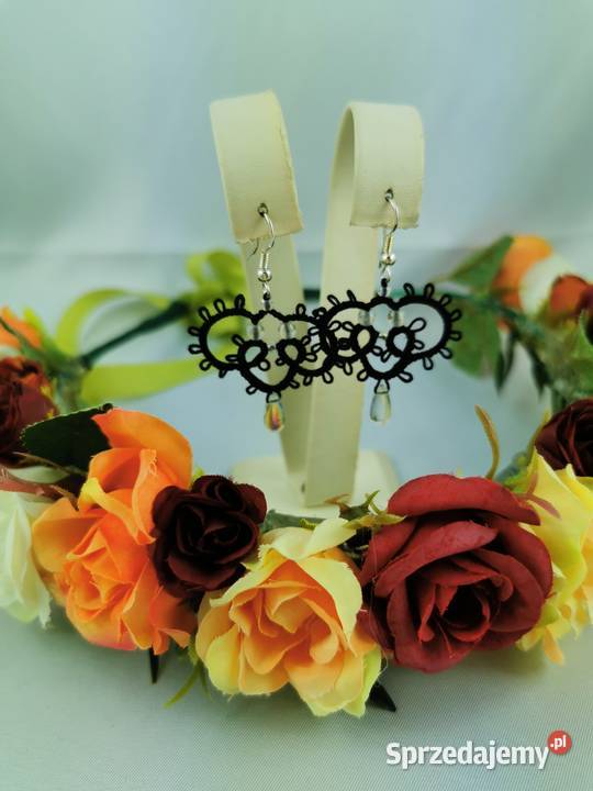 Kolczyki frywolitkowe Kolczyki sprzedam