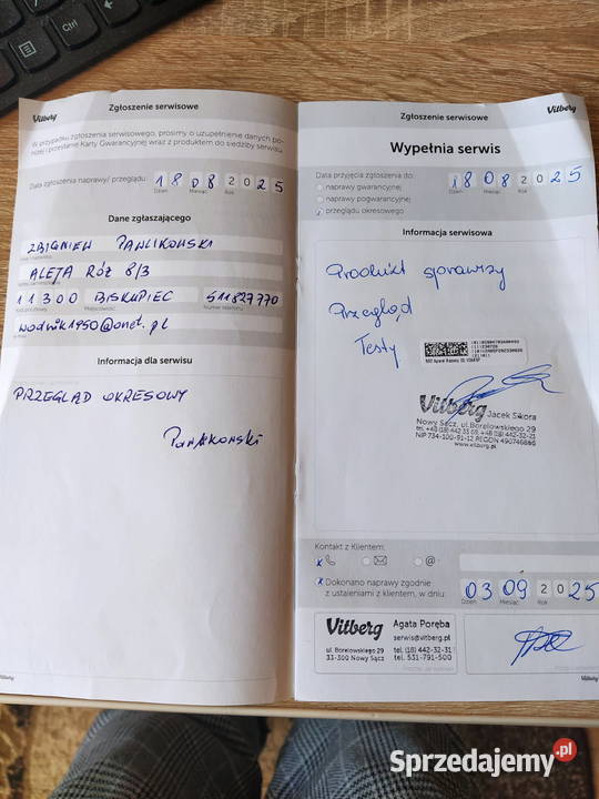 materac rehabilitacyjny VITBERG Biskupiec