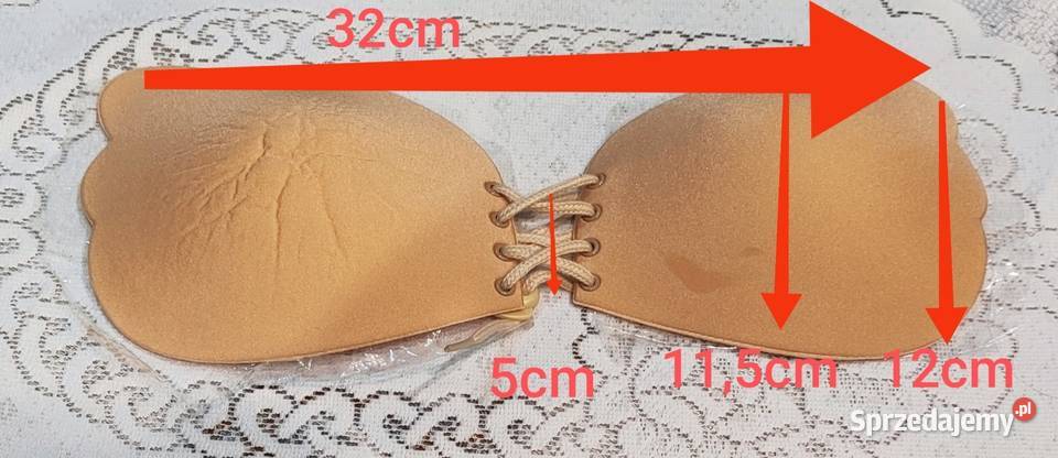 Biustonosz samonośny cielisty Silikonowy sprzedam