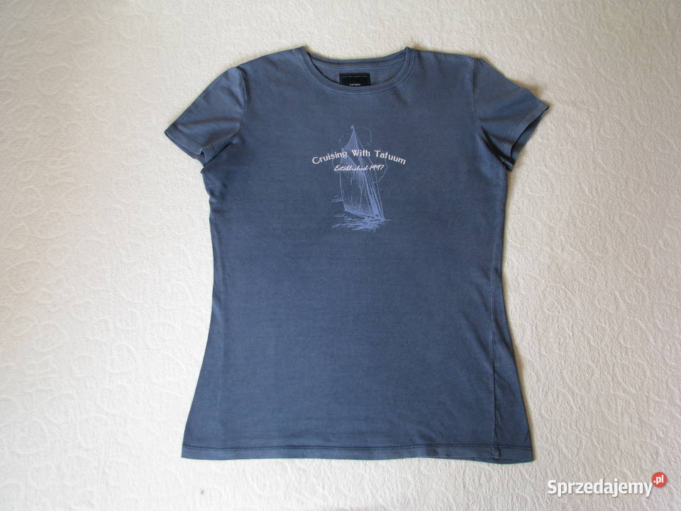 Granatowa koszulka Tatuum z żaglówką Tshirt M