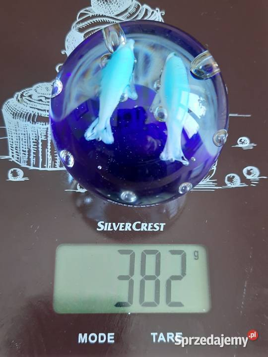 Szklany dekoracyjny przycisk do papieru Murano Pozostałe Morąg