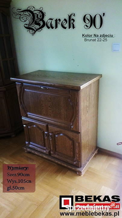 Stylowy Barek 90 Komoda 1B2S Orzech Dąb Wrocław sprzedam