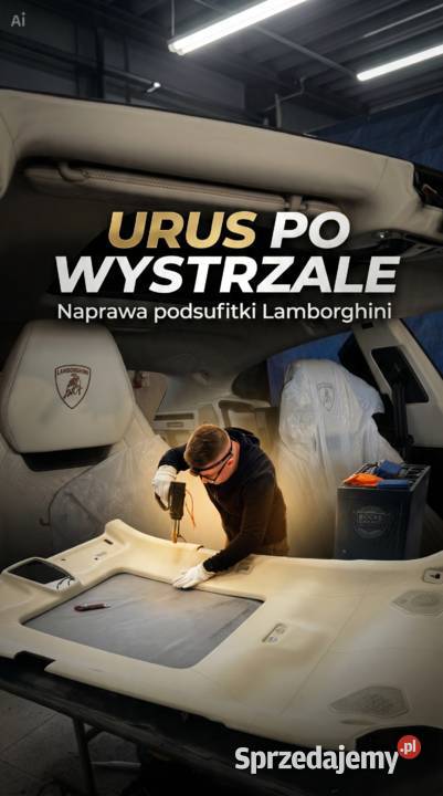 Naprawa podsufitki , regeneracja foteli po wystrzale