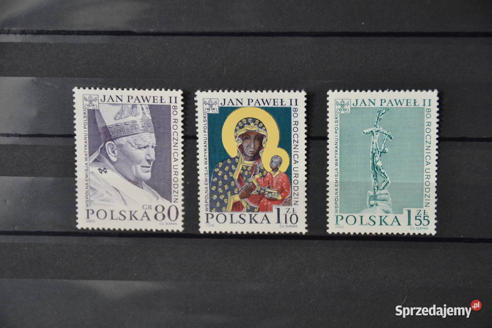 Znaczki Papież Jan Paweł II Polska XIX Ks Chr Sobótka