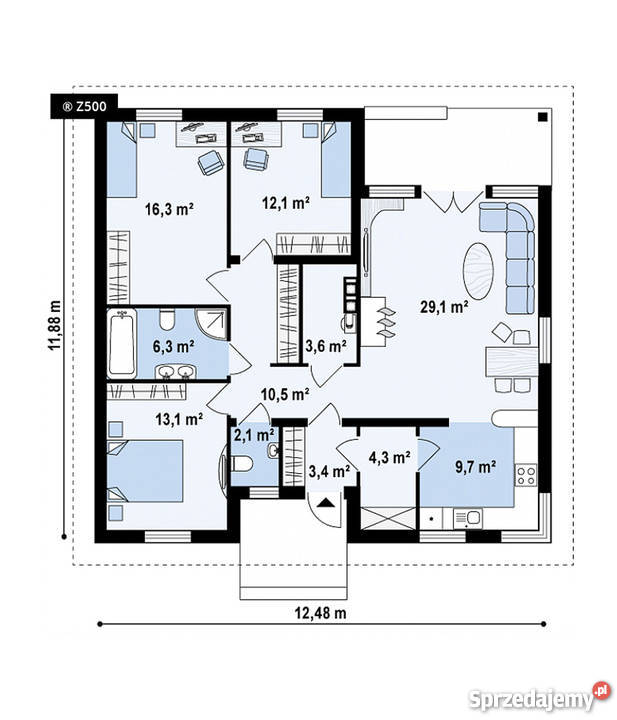 Kunsztowny Nowoczesny Dom Drewniany 121 m2