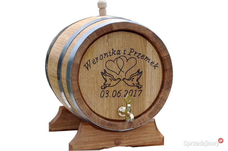Beczka Dębowa 15 L 100 Szczelna Leżakowanie Wyposażenie wnętrz Przemyśl