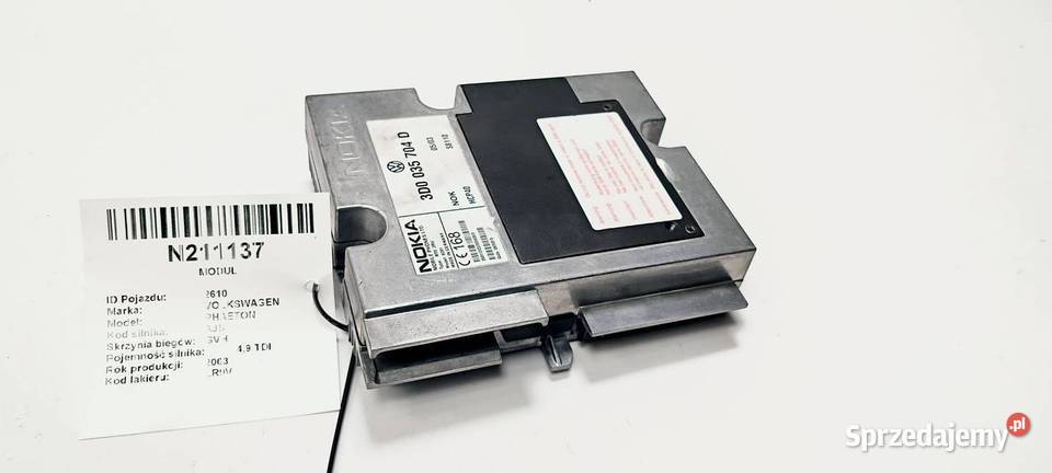 MODUŁ VOLKSWAGEN PHAETON 3D0035704D Lipno sprzedam