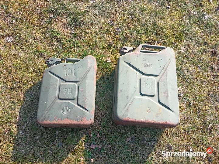 Kanister wojskowy metalowy PRL 20 litrów 10 kujawsko-pomorskie