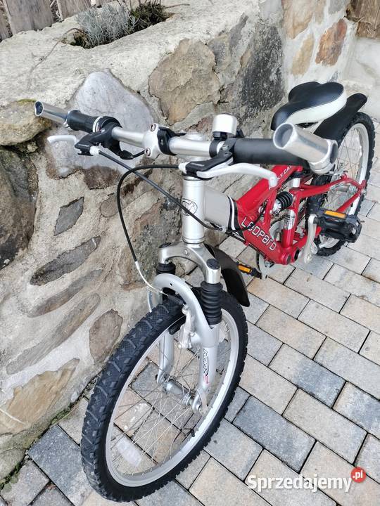 Czerwony rower górski dziecięcy leopard Rocky Urszulin