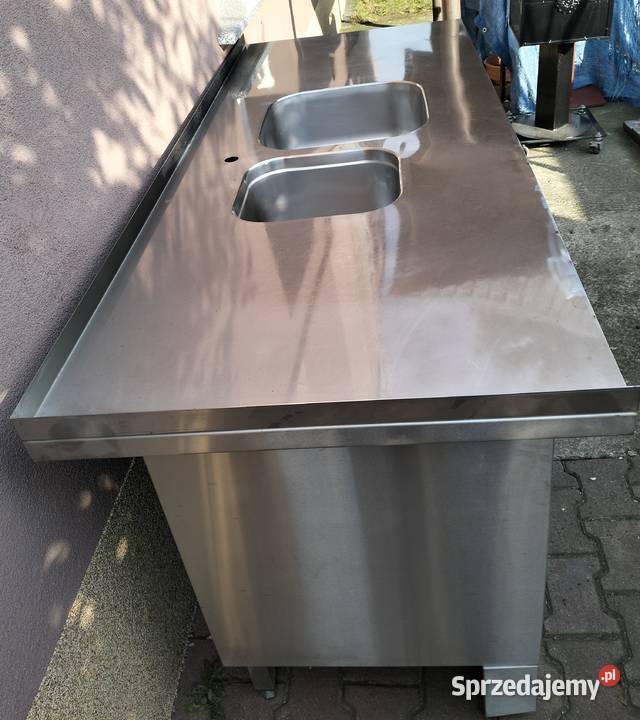 Zlew gastronomiczny 2komorowy zabudowany Słupia Kapitulna sprzedam