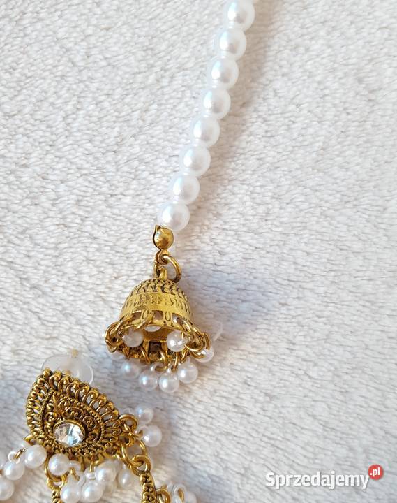 Orientalny komplet biżuterii naszyjnik kolczyki Szczecin