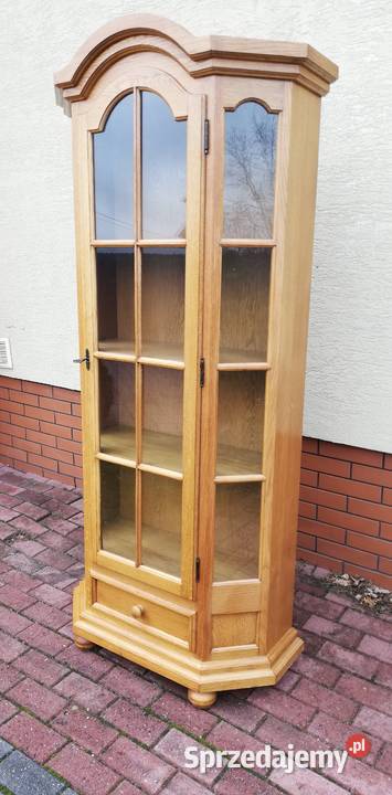 Witryna dębowa stylowa prosta kredens regał Garwolin sprzedam