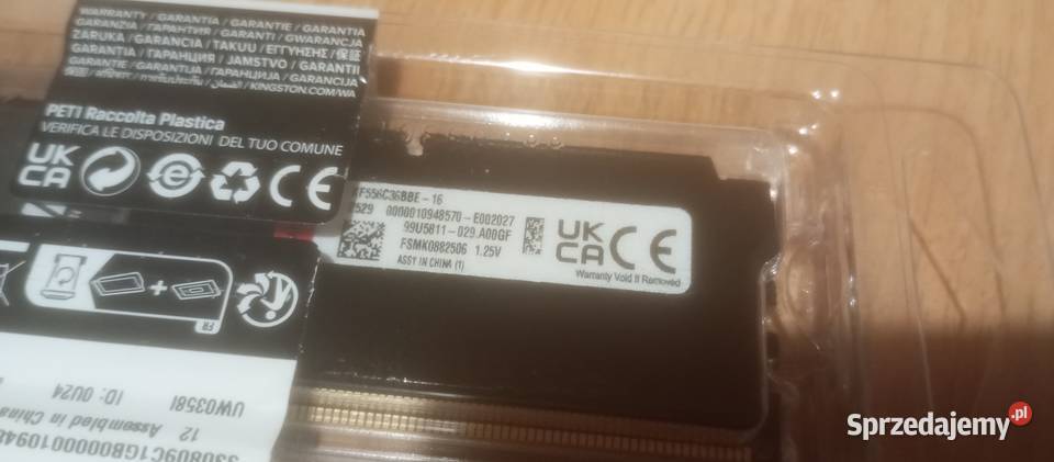 Kingstone Pamięć RAM DDR5 16Gb RAM Fury Beast sprzedam