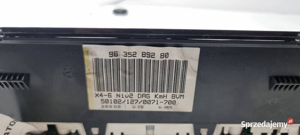 LICZNIK ZEGAR CITROEN C5 9635289280 kujawsko-pomorskie