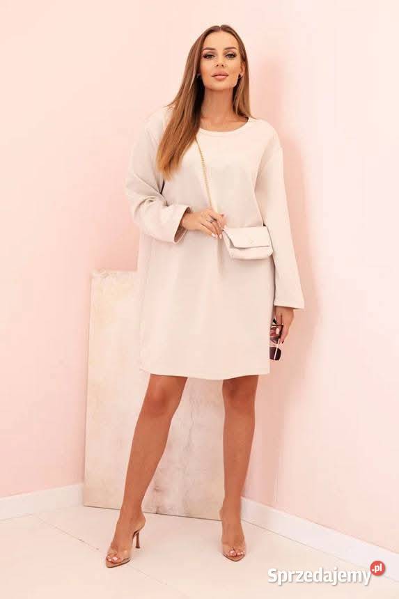 Sukienka damska wiskozowa Plus Size z torebką na Leszno