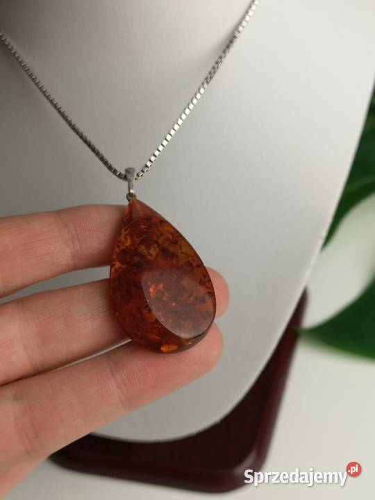 zawieszka bursztyn Naszyjniki kujawsko-pomorskie Toruń