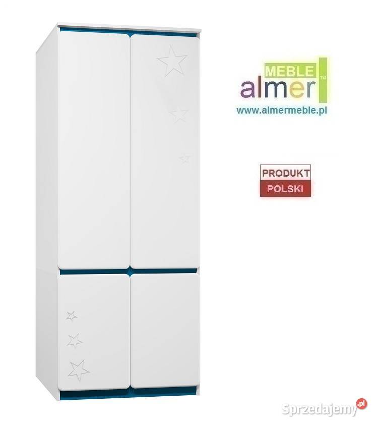 szafa STARS MDF C17 90x55 w224 biała dziecięca Jarocin
