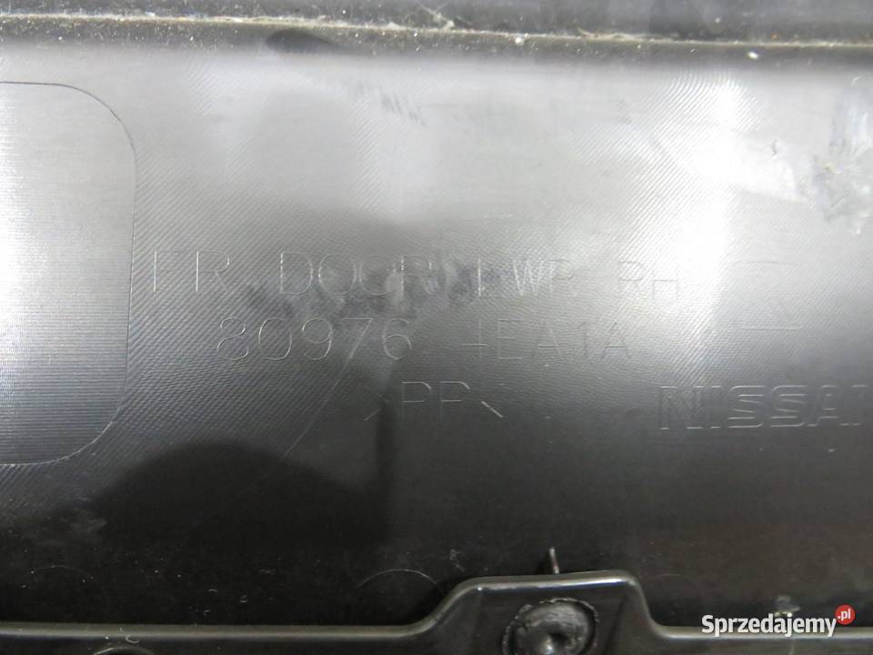BOCZEK TAPICERKI PRAWY PRZÓD QASHQAI J11 80976