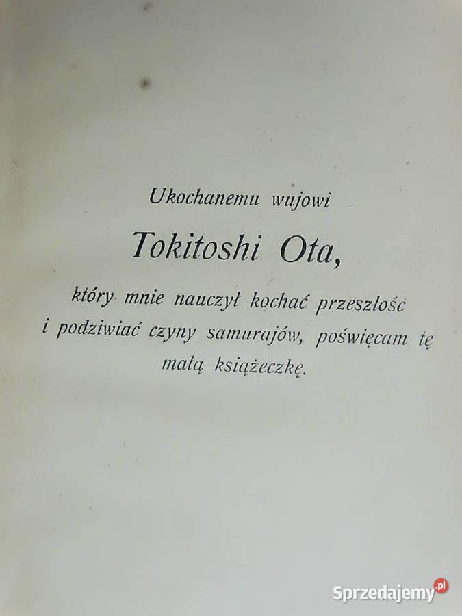 UNIKAT 1904 Bushido Dusza Japonii Inazo Nitob Pozostałe lubelskie