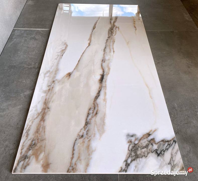 Gres marmurowy 120x60 CALACATTA GOLD wysoki łódzkie Łask