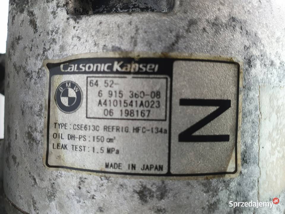 SPRĘŻARKA KLIMATYZACJI BMW E90 E91 20i Calsonic Kompresory klimatyzacji Chełm sprzedam