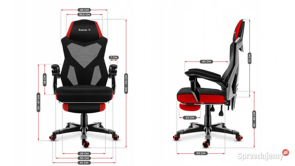 Fotel Gamingowy obrotowy Gracza Huzaro Combat 30
