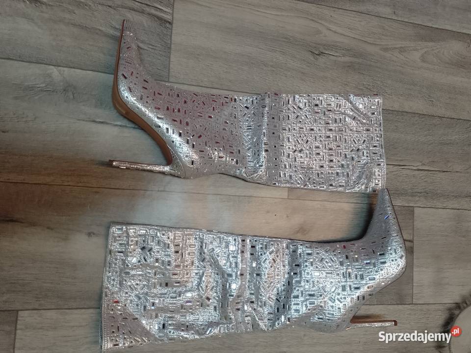 41 Wytworne srebrne bogato zdobione Kozaki 26.5cm małopolskie Kraków