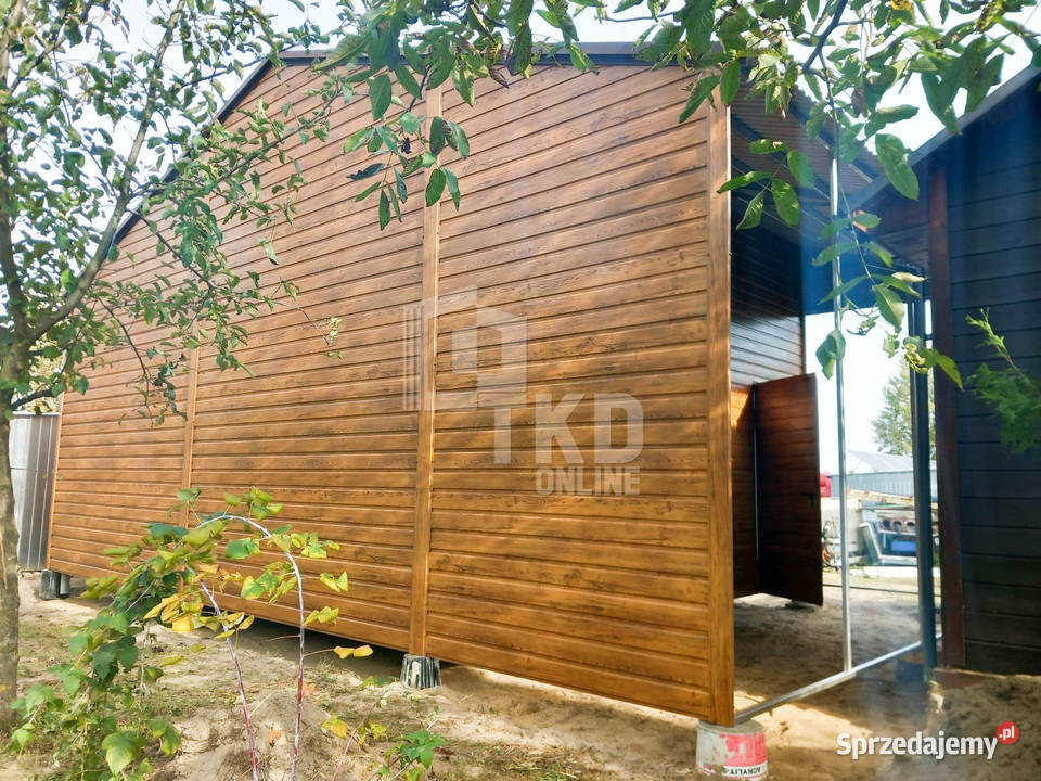 Garaż Blaszany 6x5 wiata 2x Brama Podwyższenie