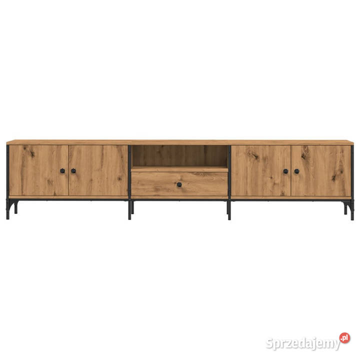Szafka pod TV z szufladą dąb artisan 200x25x44 RTV mazowieckie Warszawa