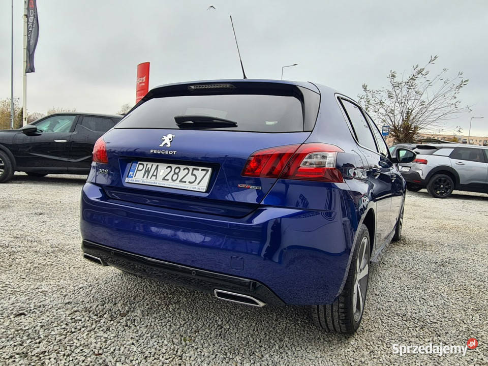 Peugeot 308 GTLine Navi 2xPDC Półskóry Full Led czujnik parkowania Wągrowiec