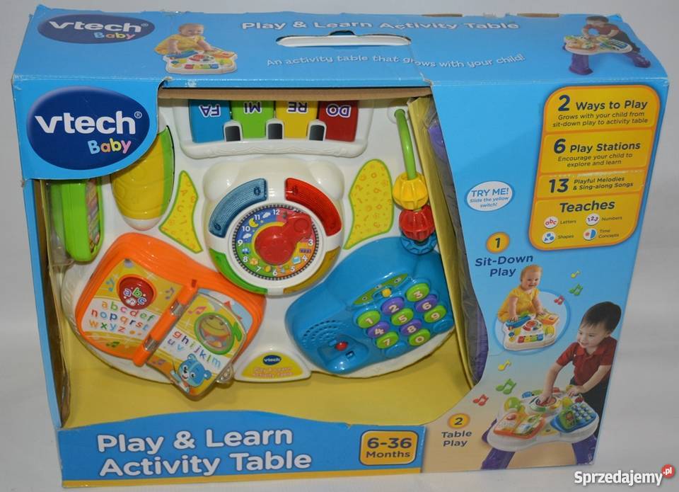 Vtech stolik edukacyjny interaktywny centrum zachodniopomorskie Kołobrzeg