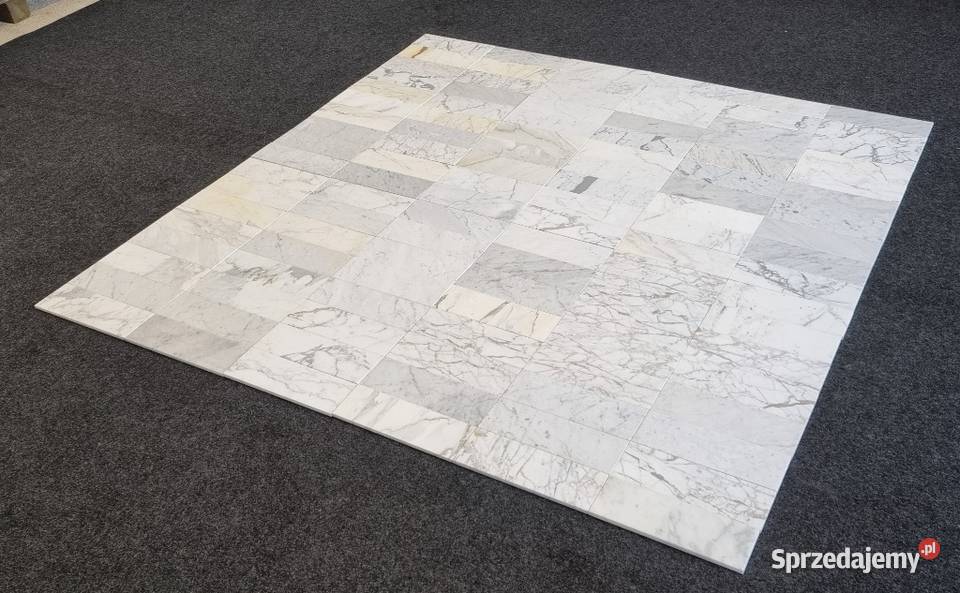 Mozaika marmurowa płytki marmurowe Bianco Płytki i fugi Bielawa