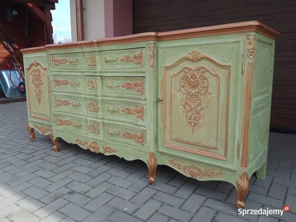 Komoda Ludwikowska Stylowa Rzeźbiona Antyczna