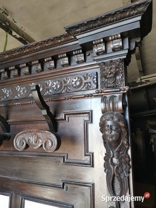 Ozdobna garderoba wieszak włoski neorenesans Wałbrzych