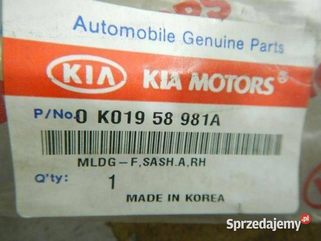 LISTWA RAMKA DRZWI PRAWY PRZÓD KIA SPORTAGE 9502