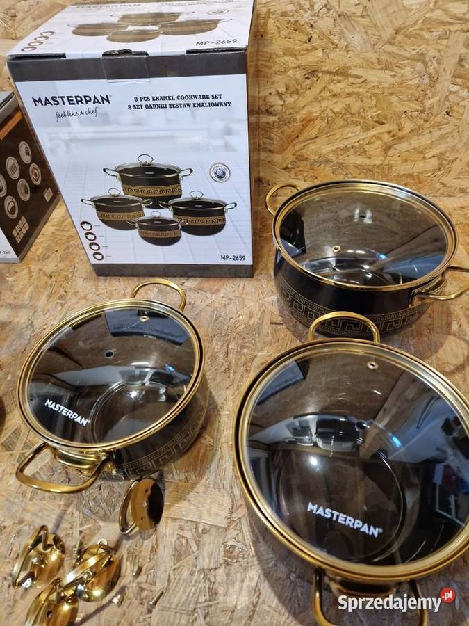 Zestaw garnków emaliowanych Masterpan MP2659 4 wielkopolskie Głogowa