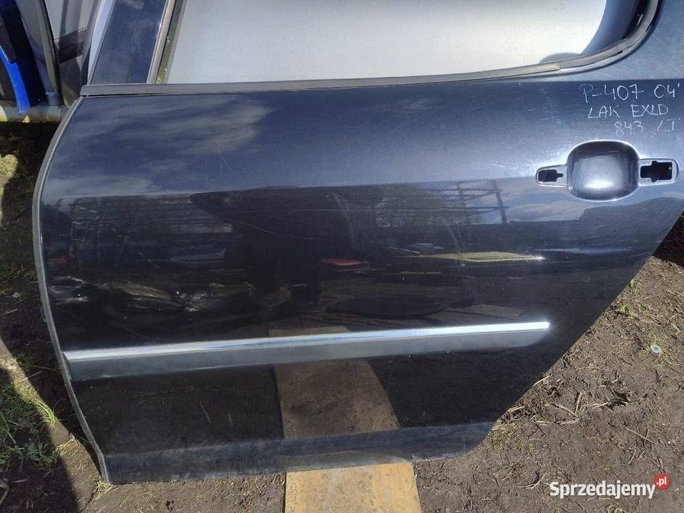 DRZWI LEWY TYŁ EXLD PEUGEOT 407 osobowe