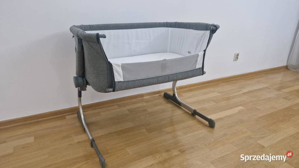 Łóżeczko Dostawne Kinderkraft 2w1 UNO Szare wielkopolskie Poznań