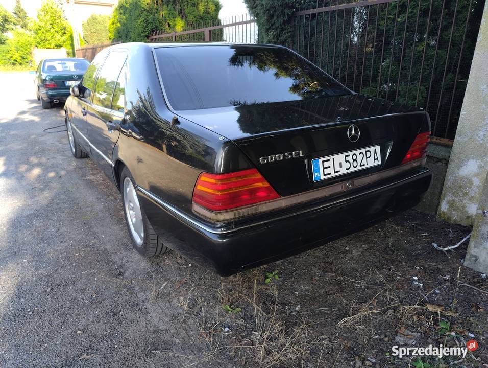 Mercedes W140 600SEL jeden z pierwszych Zabytek łódzkie Łódź