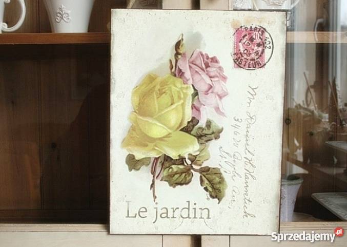 WYPRZEDAŻ Tabliczka Le Jardin Róże 2 Poznań