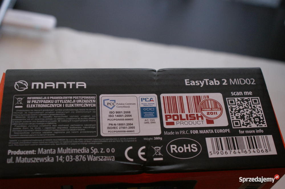 Tablet MANTA ANDROID 23 4 GB 7 małopolskie Kraków