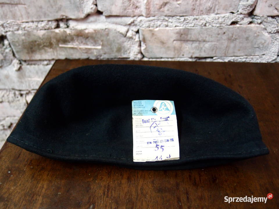 Beret filcowy produkcja polska PRL Bielsko Biała Łódź