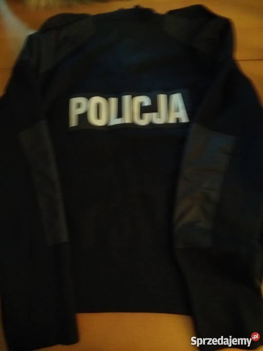 Swetr służbowy mundurowy granatowy POLICJA śląskie Jaworzno